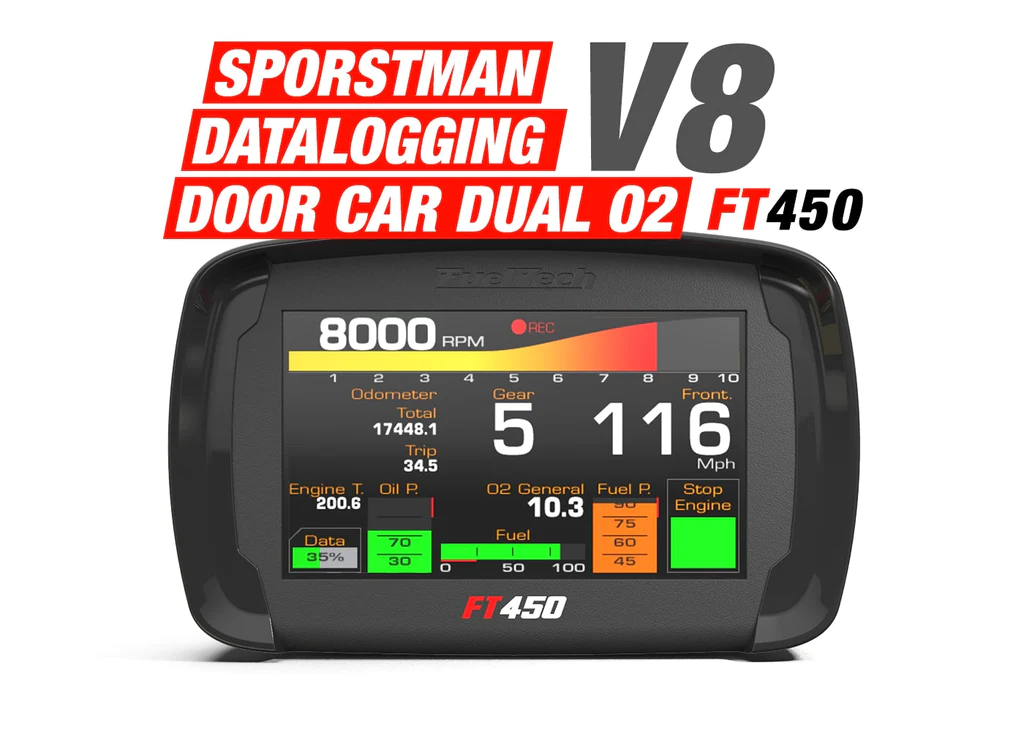 FT450 V8 Sportsman Datalogging Door Car Dual O2